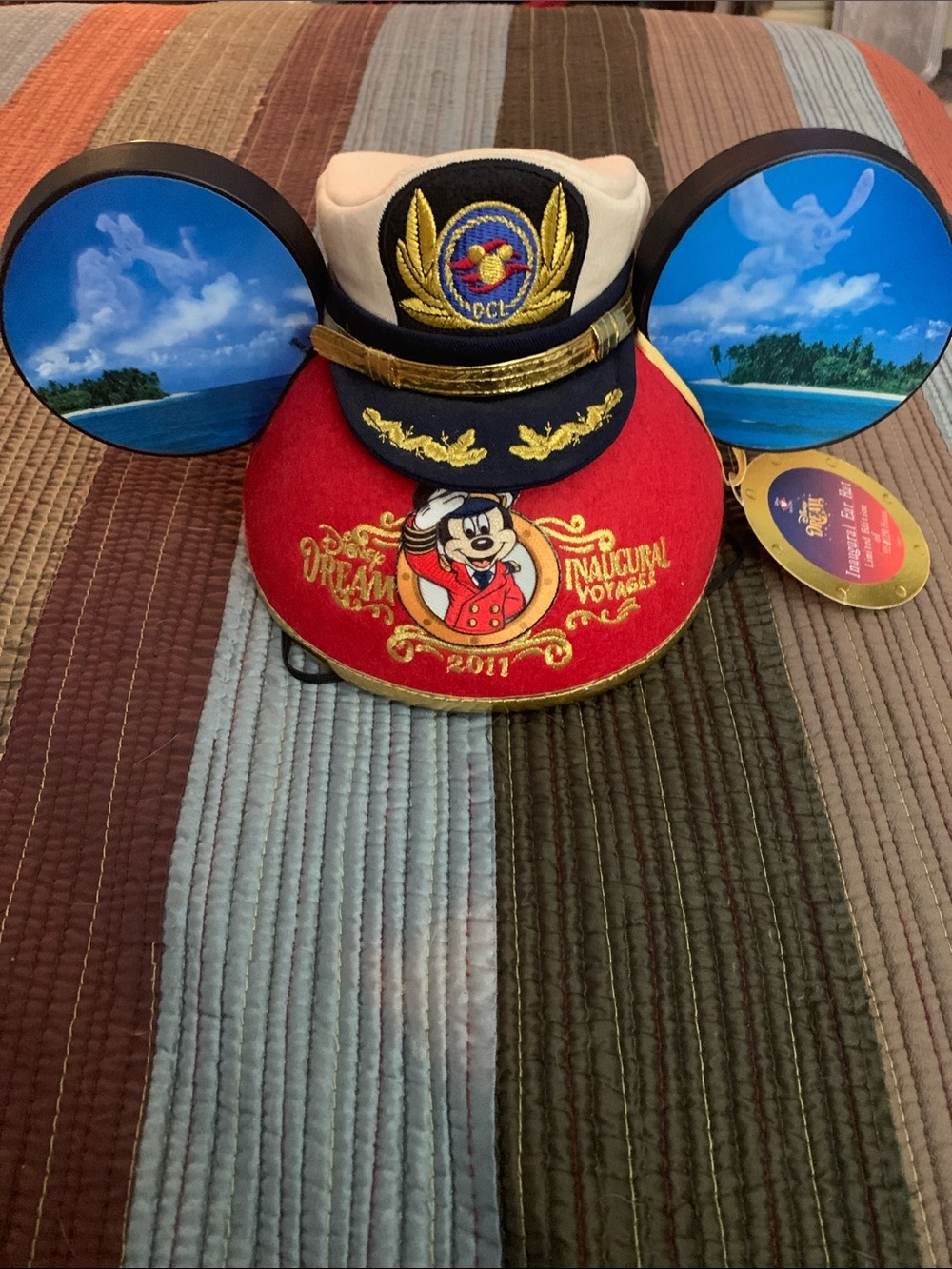 LIMITED EDITION Disney Dream Inaugural Voyages (DCL) Mickey Ears/Captain Hat